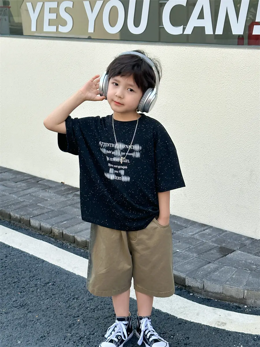 Boys T-shirt Korean Style 2025 Summer Wear — feature 23