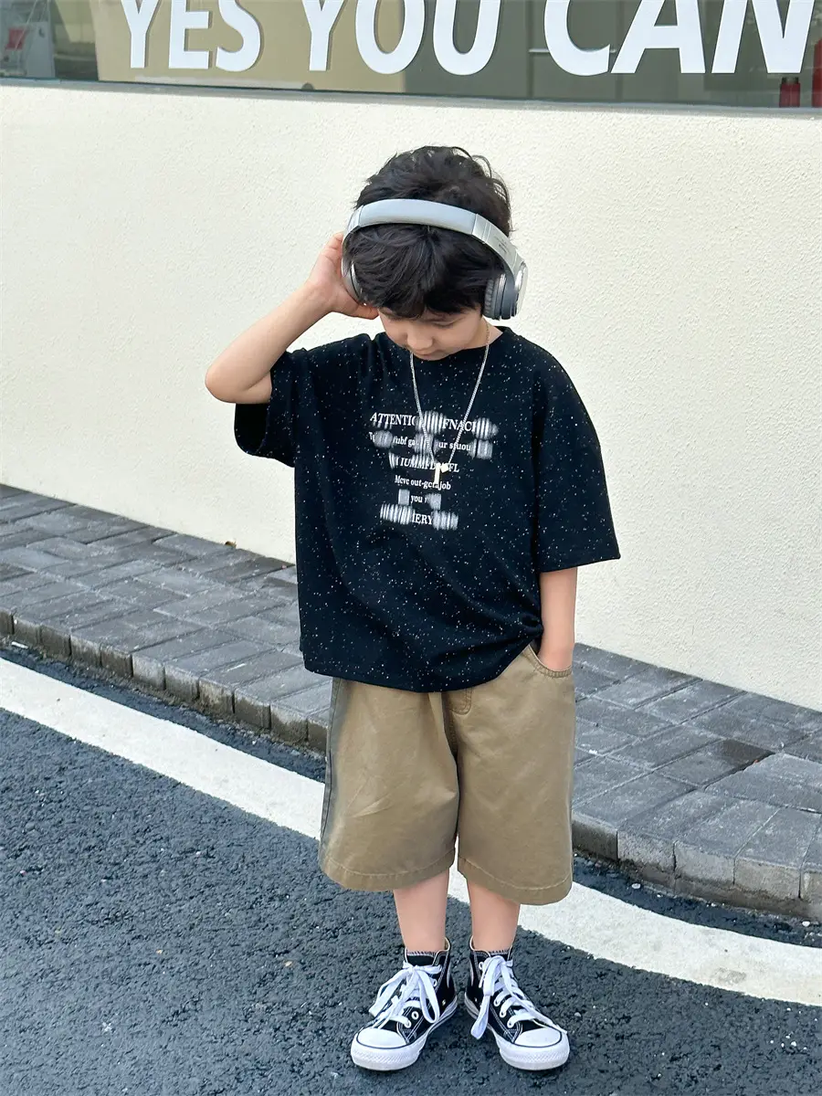 Boys T-shirt Korean Style 2025 Summer Wear — feature 24