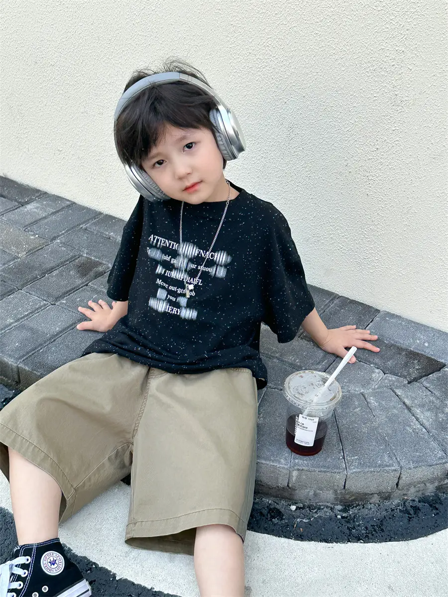 Boys T-shirt Korean Style 2025 Summer Wear — feature 25