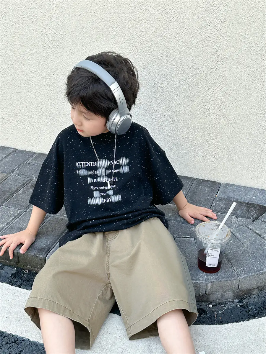 Boys T-shirt Korean Style 2025 Summer Wear — feature 26