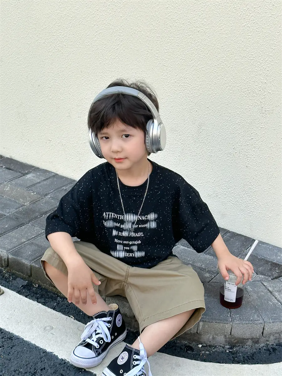 Boys T-shirt Korean Style 2025 Summer Wear — feature 27