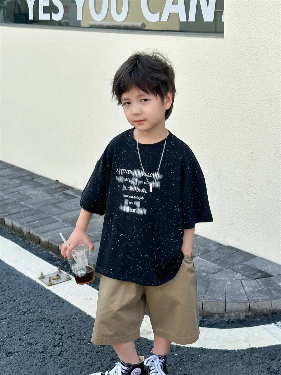 Boys T-shirt Korean Style 2025 Summer Wear — feature 7