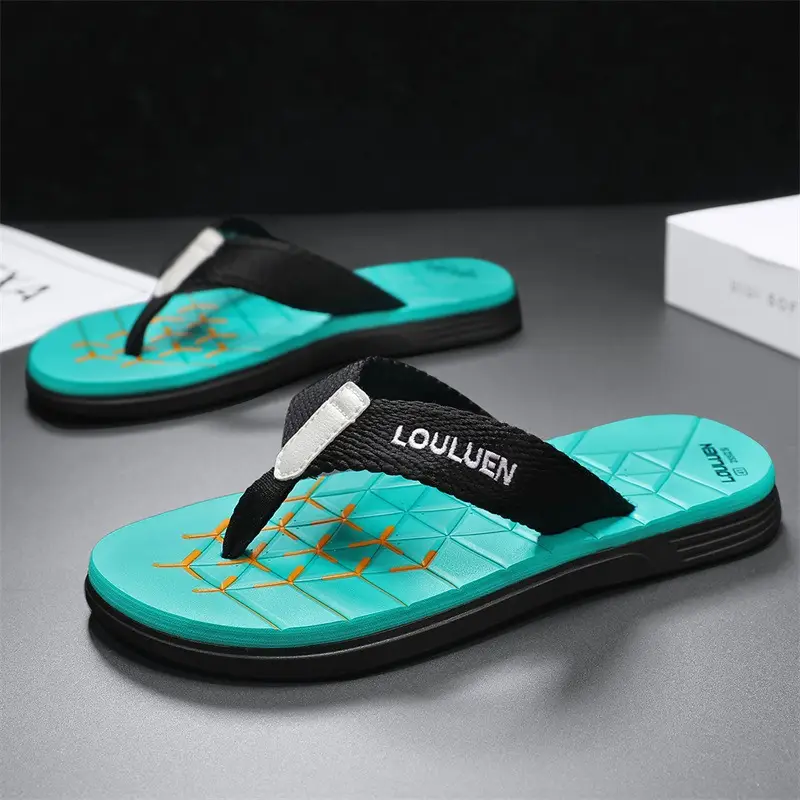 2024 Men's Distinctive Green Flip Flops with Non-Slip Soles - Image 6