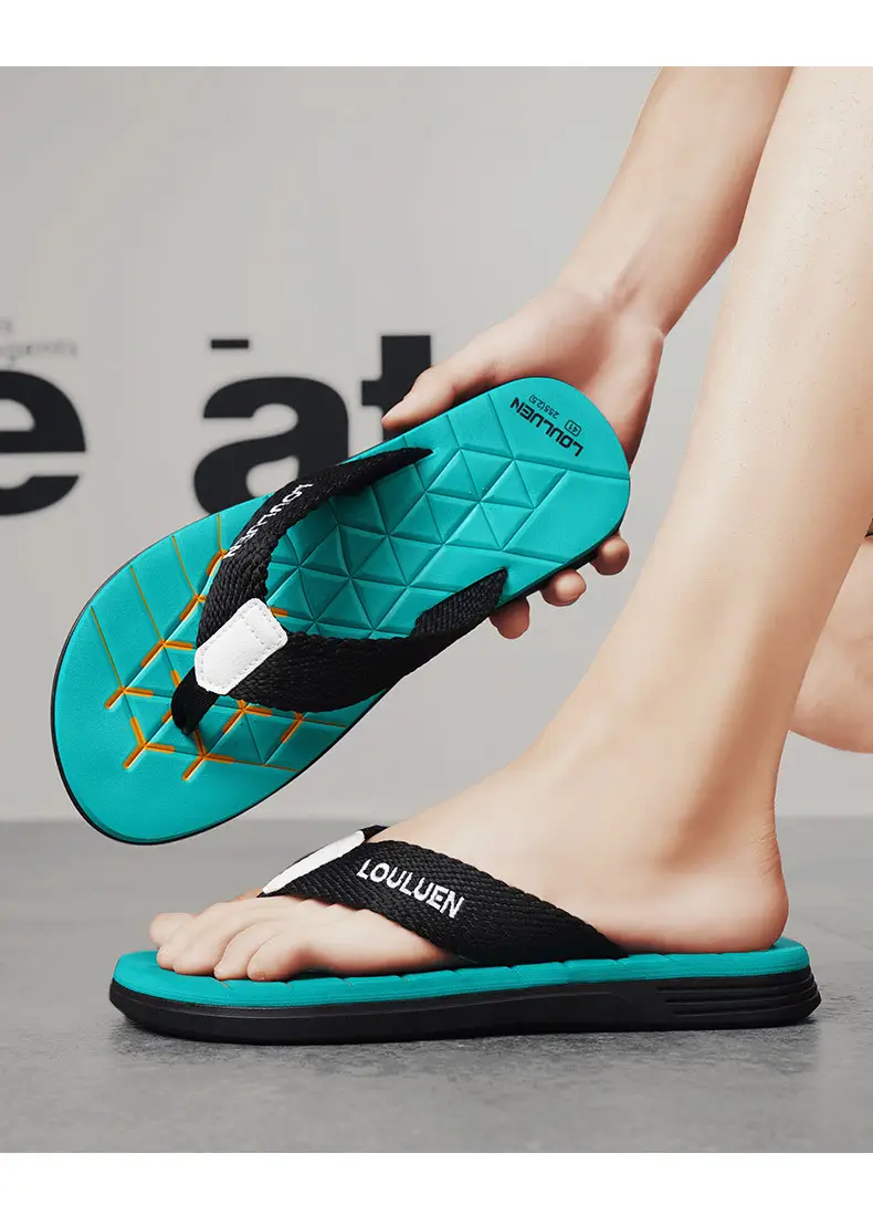 2024 Men's Distinctive Green Flip Flops with Non-Slip Soles — feature 22