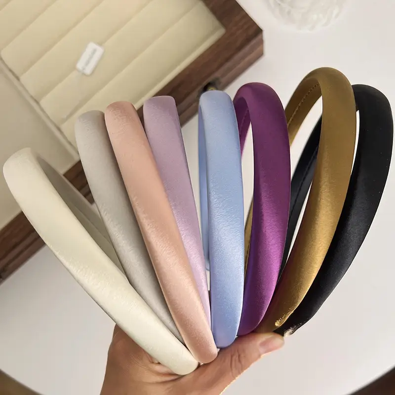 French Fine Hair Band Gentle White Girl Super Fairy Glossy Basic Pressure Hair Wash Hair Band Temperament Hair Card - Image 5