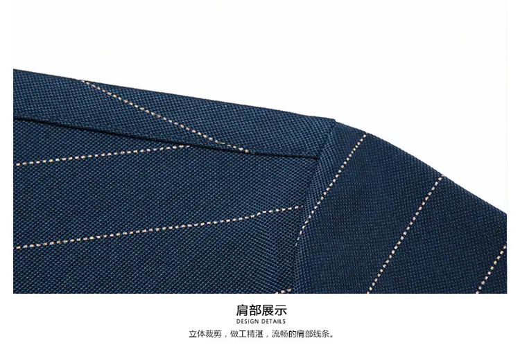 Men Maroon Striped Polo Shirt Middle Age Casual Wear — feature 32