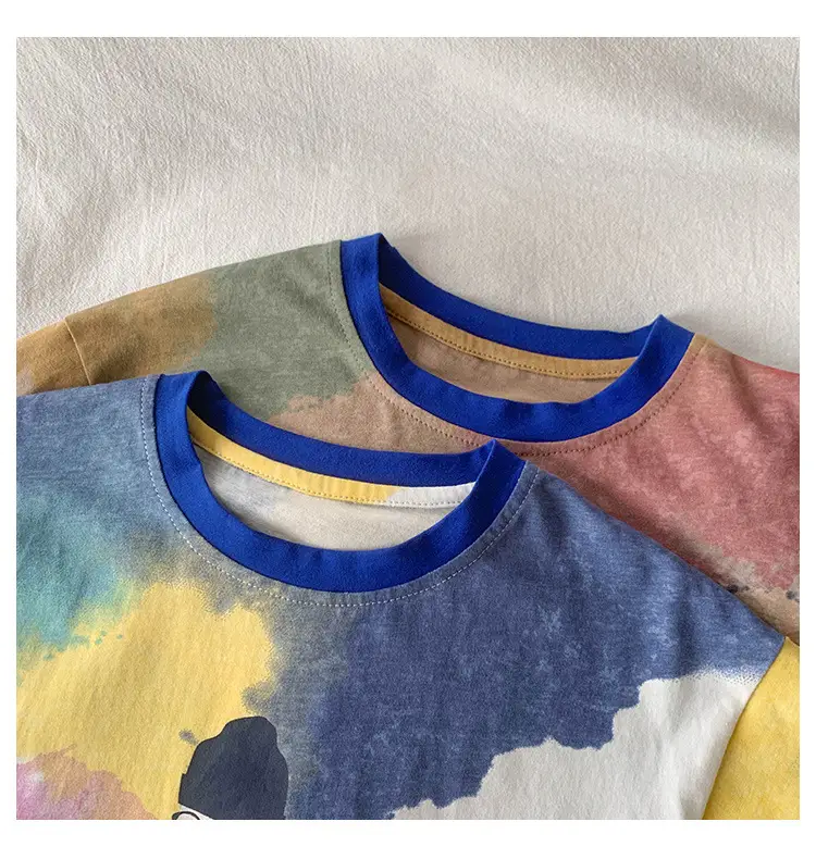 Kids Tie-Dye Printed T-Shirt Boys Summer Wear — feature 15