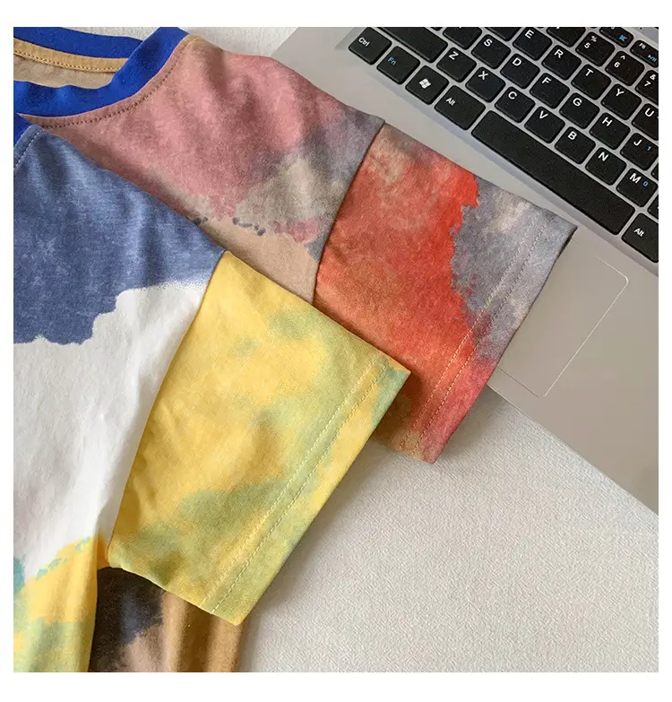 Kids Tie-Dye Printed T-Shirt Boys Summer Wear — feature 17