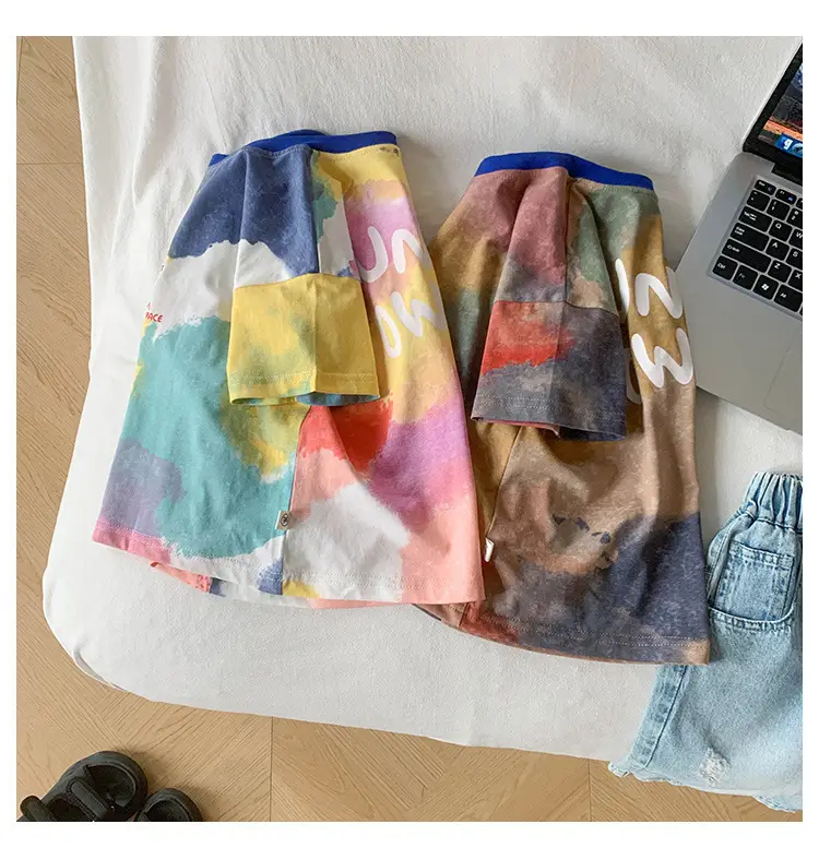 Kids Tie-Dye Printed T-Shirt Boys Summer Wear — feature 8