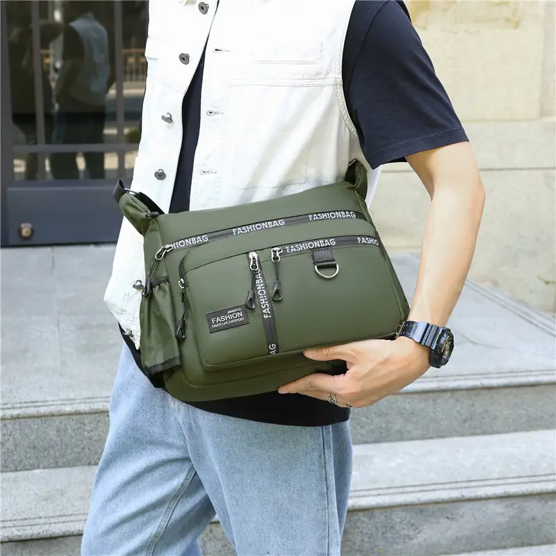 2026 Men's Korean Style Oxford Bag Green Large Capacity - Image 6