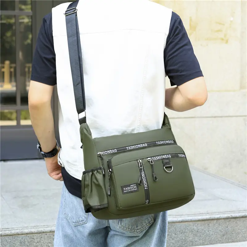 2026 Men's Korean Style Oxford Bag Green Large Capacity - Image 7