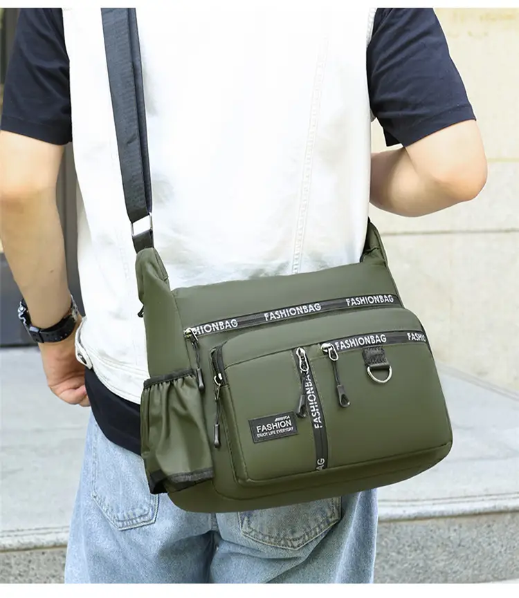2026 Men's Korean Style Oxford Bag Green Large Capacity — feature 23