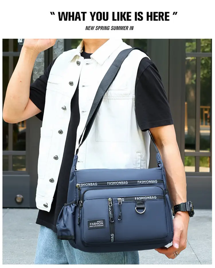2026 Men's Korean Style Oxford Bag Green Large Capacity — feature 25