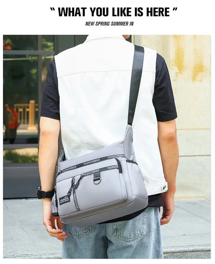 2026 Men's Korean Style Oxford Bag Green Large Capacity — feature 30