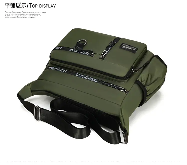 2026 Men's Korean Style Oxford Bag Green Large Capacity — feature 43