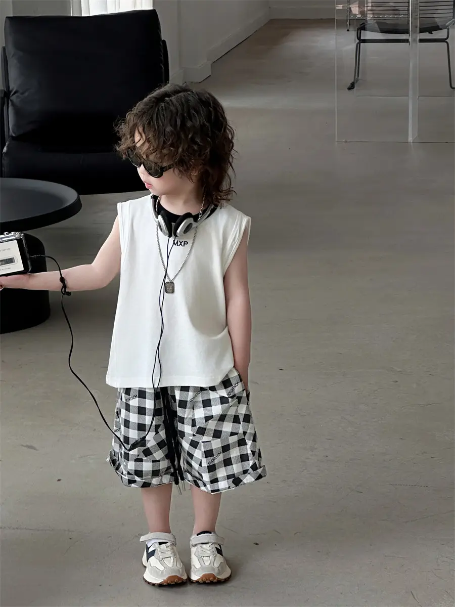 Boys Sleeveless Vest Korean Style 2025 Kids — feature 15