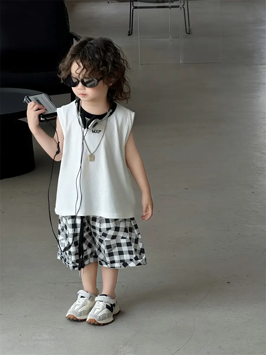 Boys Sleeveless Vest Korean Style 2025 Kids — feature 16