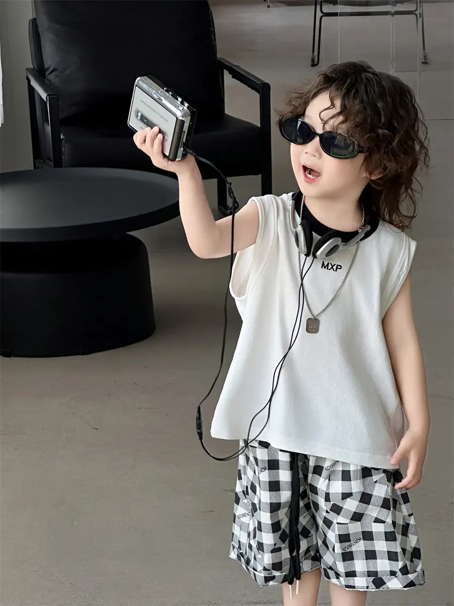 Boys Sleeveless Vest Korean Style 2025 Kids — feature 17