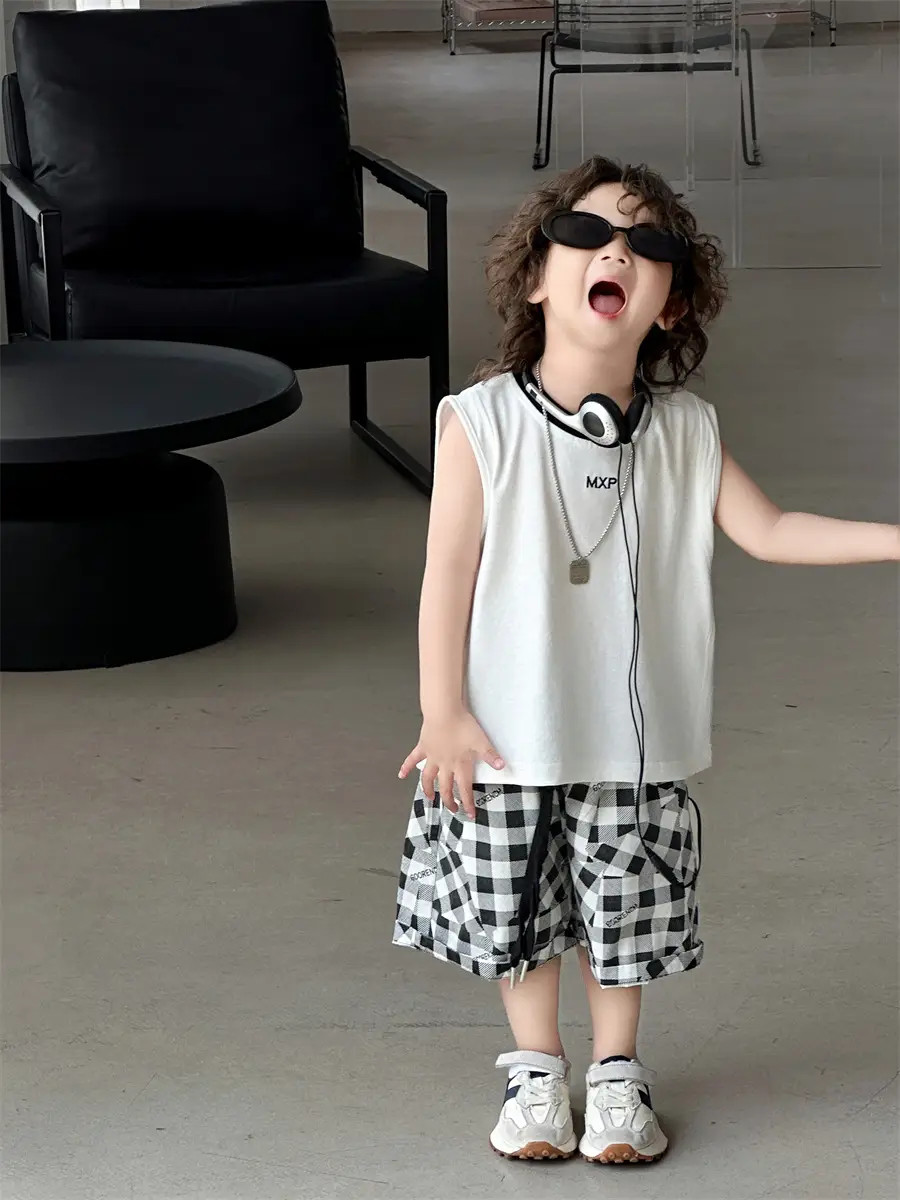 Boys Sleeveless Vest Korean Style 2025 Kids — feature 18