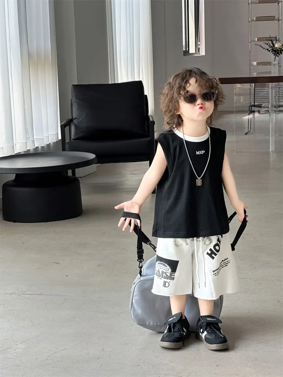 Boys Sleeveless Vest Korean Style 2025 Kids — feature 23