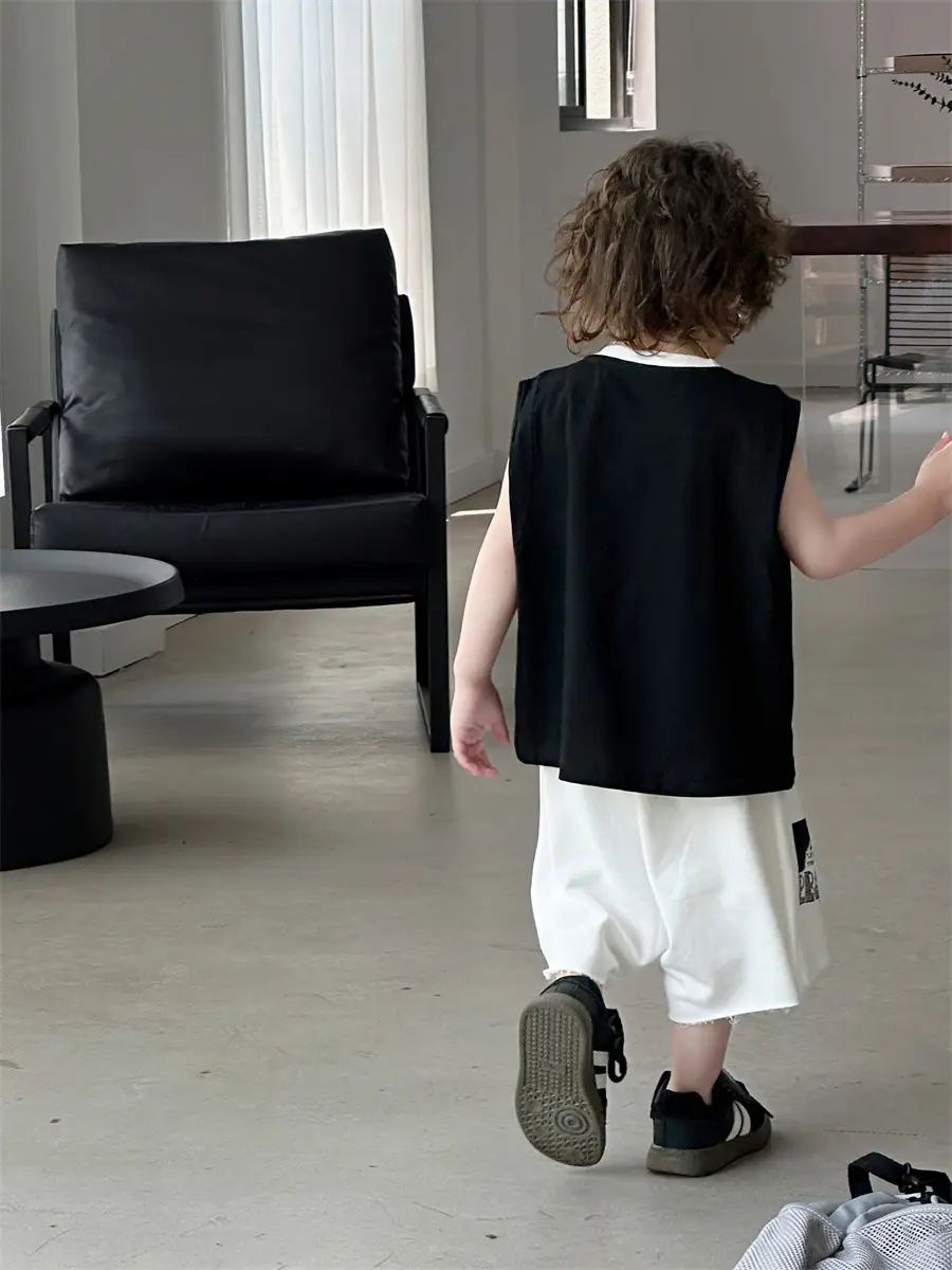 Boys Sleeveless Vest Korean Style 2025 Kids — feature 24