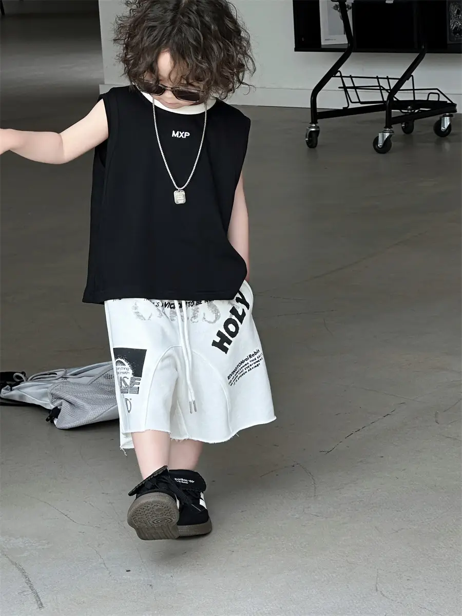 Boys Sleeveless Vest Korean Style 2025 Kids — feature 25