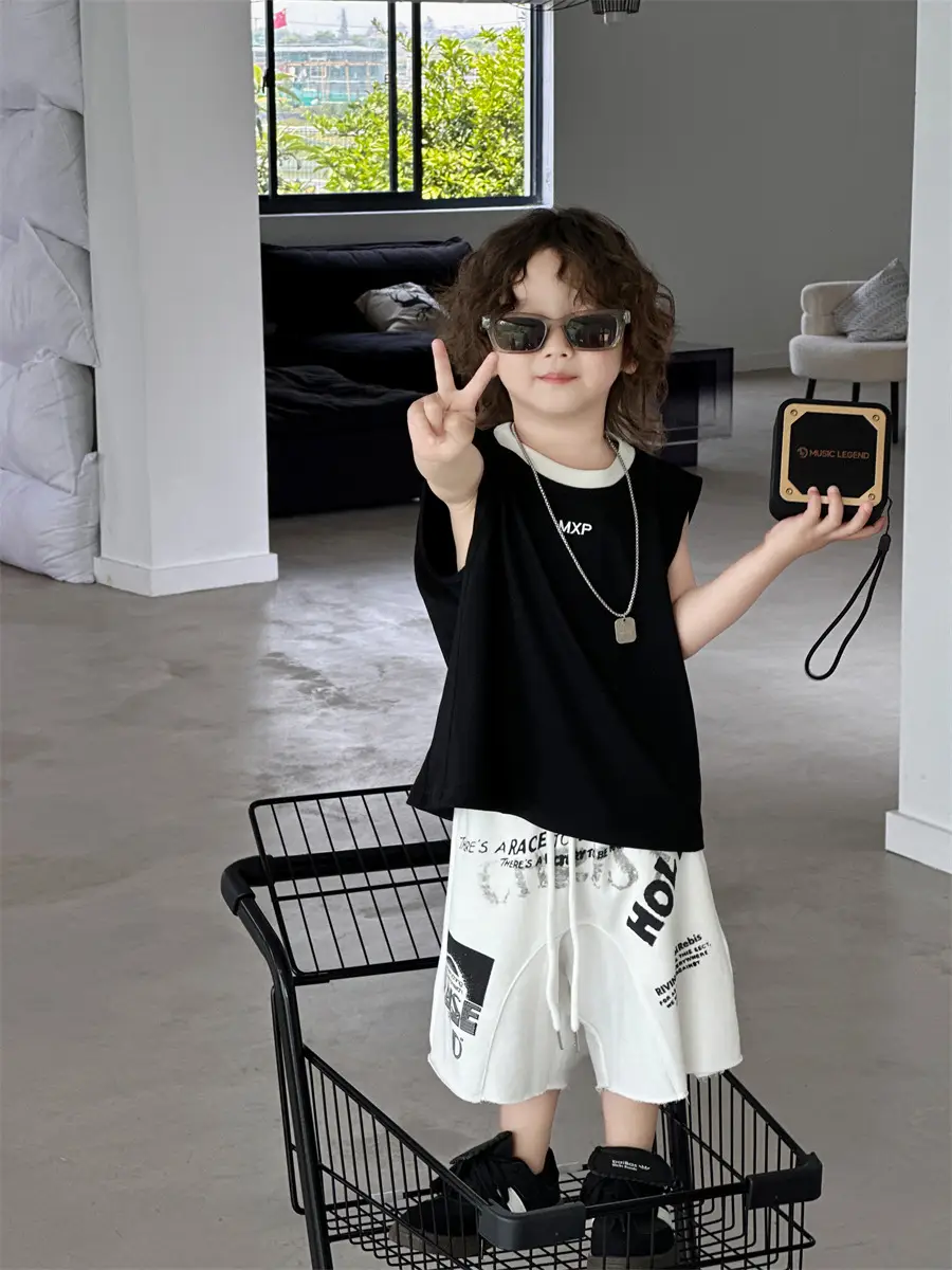 Boys Sleeveless Vest Korean Style 2025 Kids — feature 26