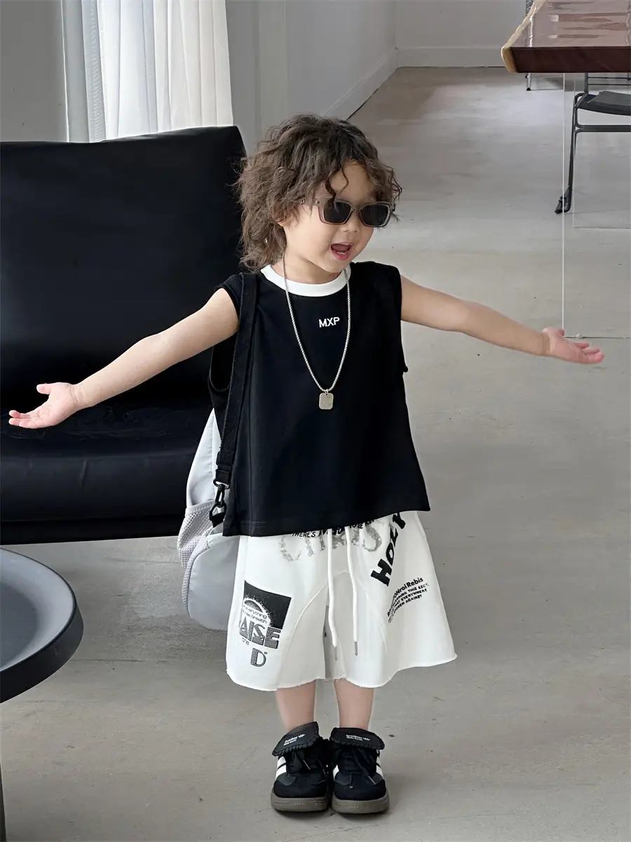 Boys Sleeveless Vest Korean Style 2025 Kids — feature 4