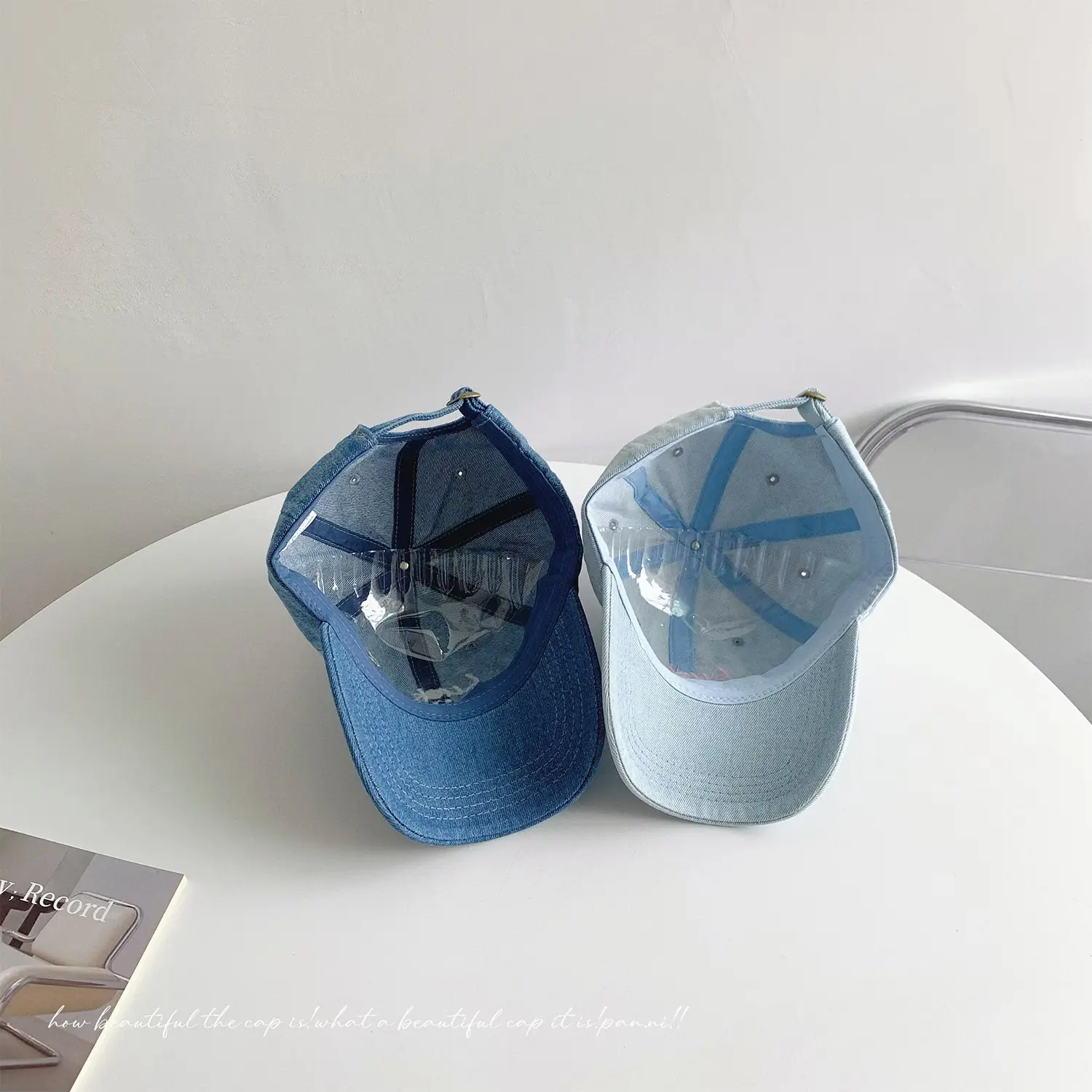 Men Women Denim Luck Baseball Cap Blue Light — feature 24