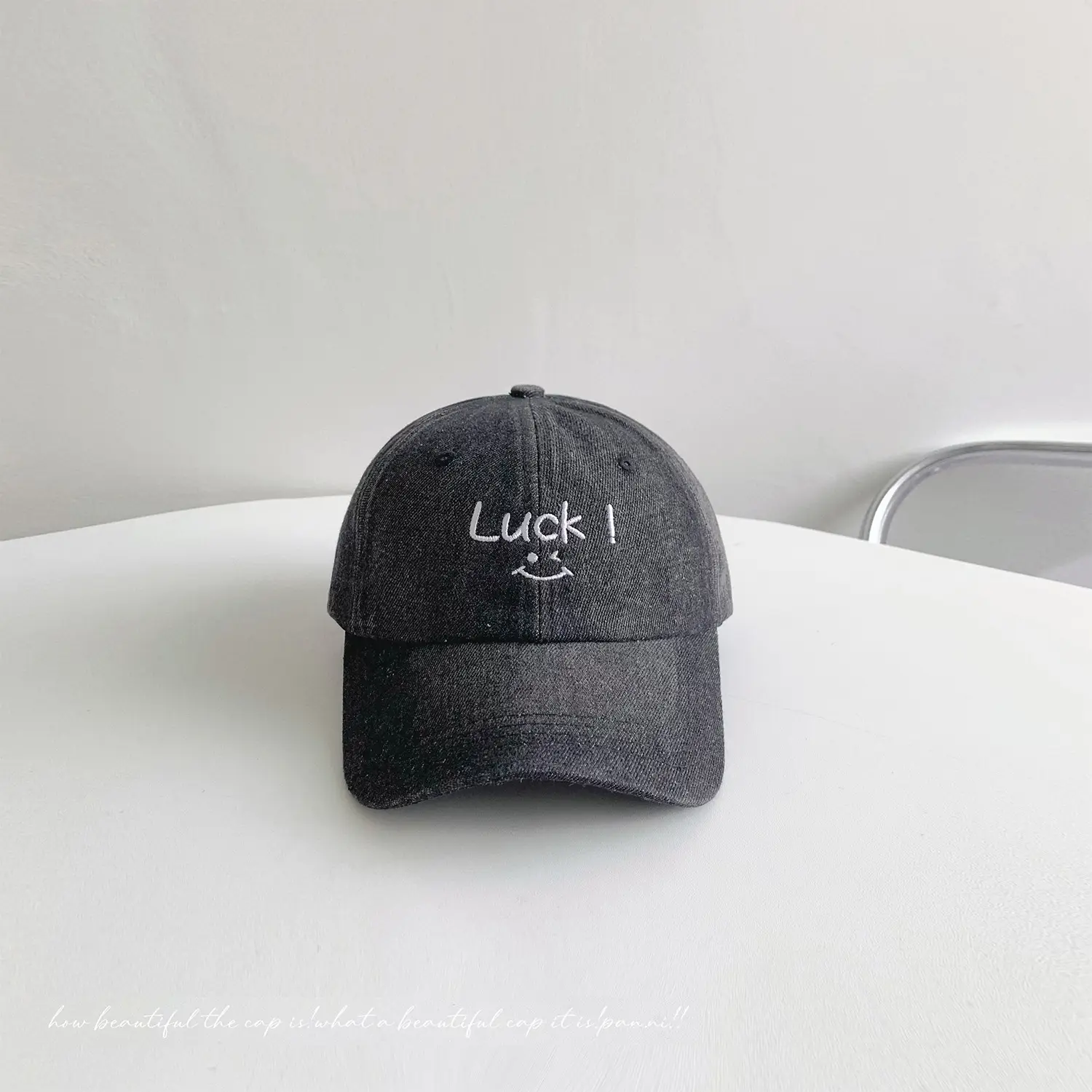 Men Women Denim Luck Baseball Cap Blue Light — feature 25