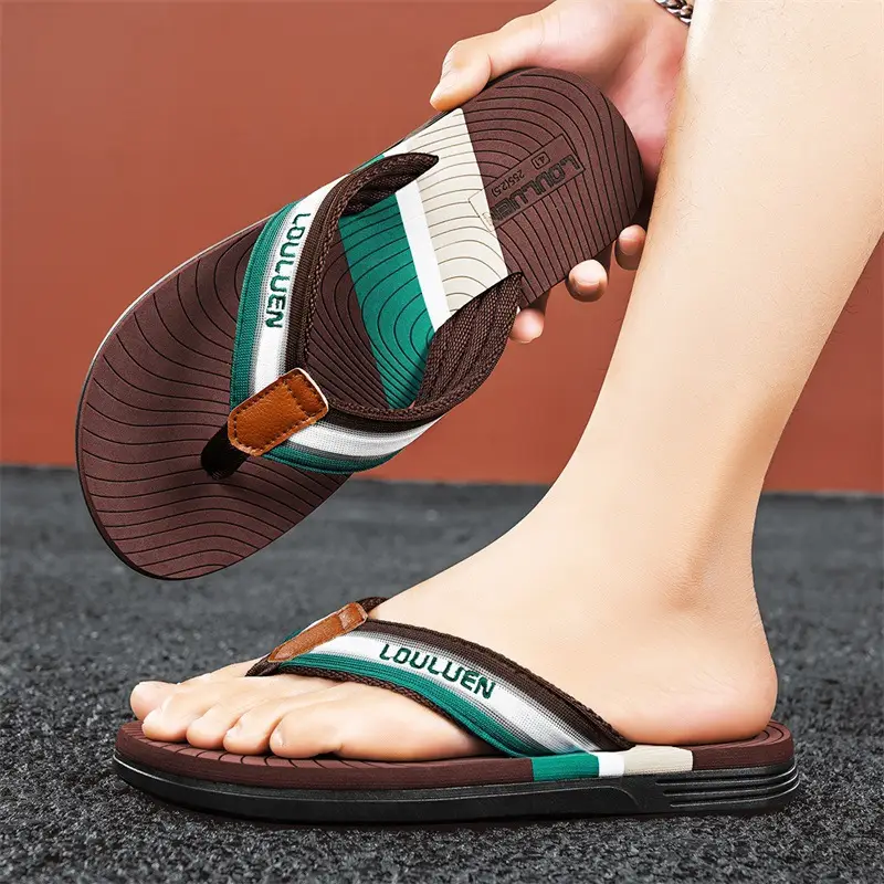 Men's 2024 Distinctive Outdoor Sandals Blue Orange Non-Slip - Image 8