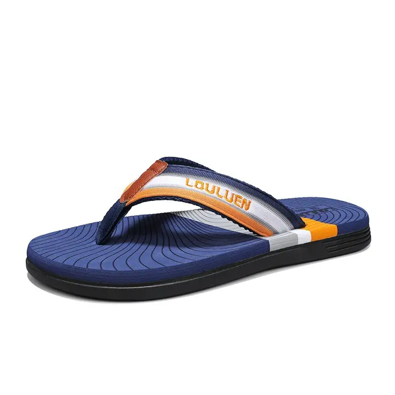 Men's 2024 Distinctive Outdoor Sandals Blue Orange Non-Slip - Image 9