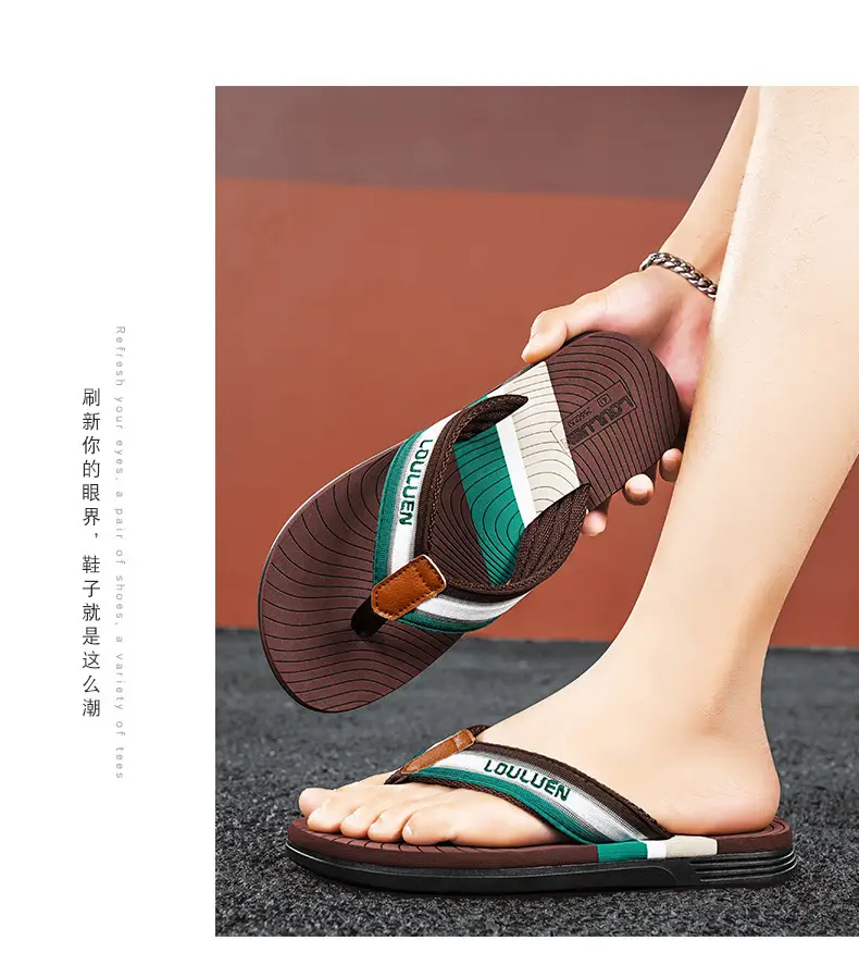 Men's 2024 Distinctive Outdoor Sandals Blue Orange Non-Slip — feature 12
