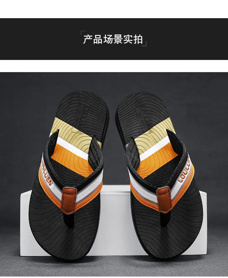 Men's 2024 Distinctive Outdoor Sandals Blue Orange Non-Slip — feature 17