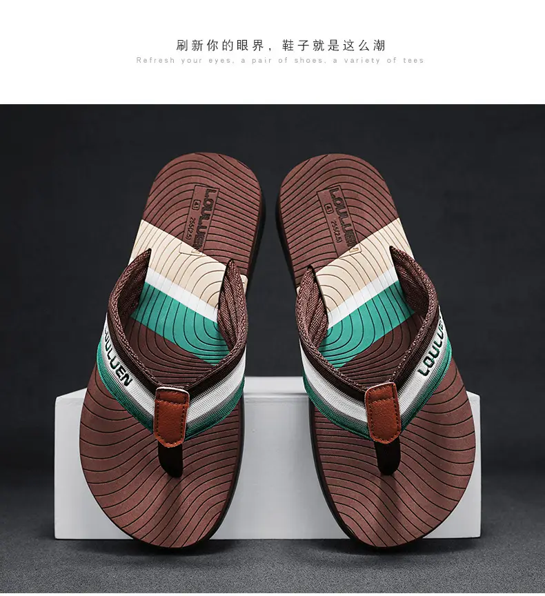 Men's 2024 Distinctive Outdoor Sandals Blue Orange Non-Slip — feature 19