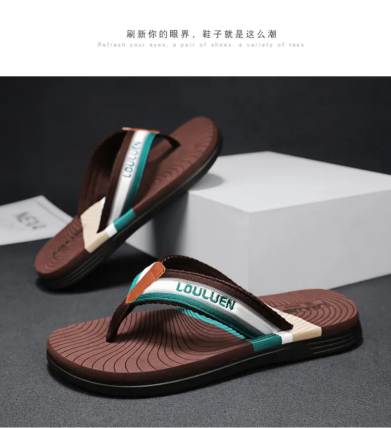 Men's 2024 Distinctive Outdoor Sandals Blue Orange Non-Slip — feature 20