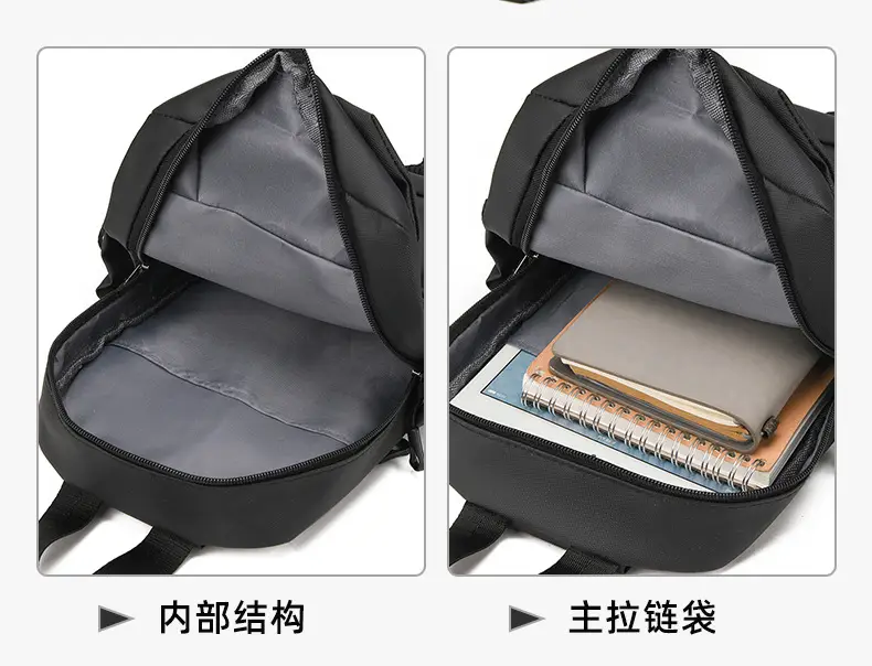 Men's Waterproof Crossbody Bag Black Travel Chest Bag — feature 20