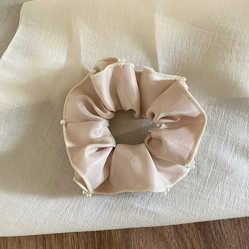 Korean Style Pearl Hair Band with Stitched Beads - Image 2