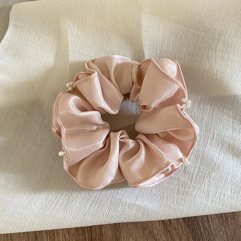 Korean Style Pearl Hair Band with Stitched Beads - Image 3