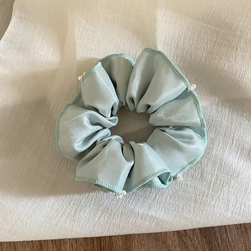 Korean Style Pearl Hair Band with Stitched Beads - Image 4