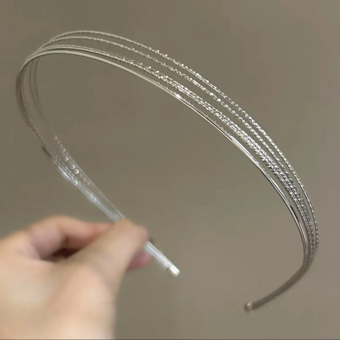 Bright Silk Golden Hair Hoop Four Seasons All-match