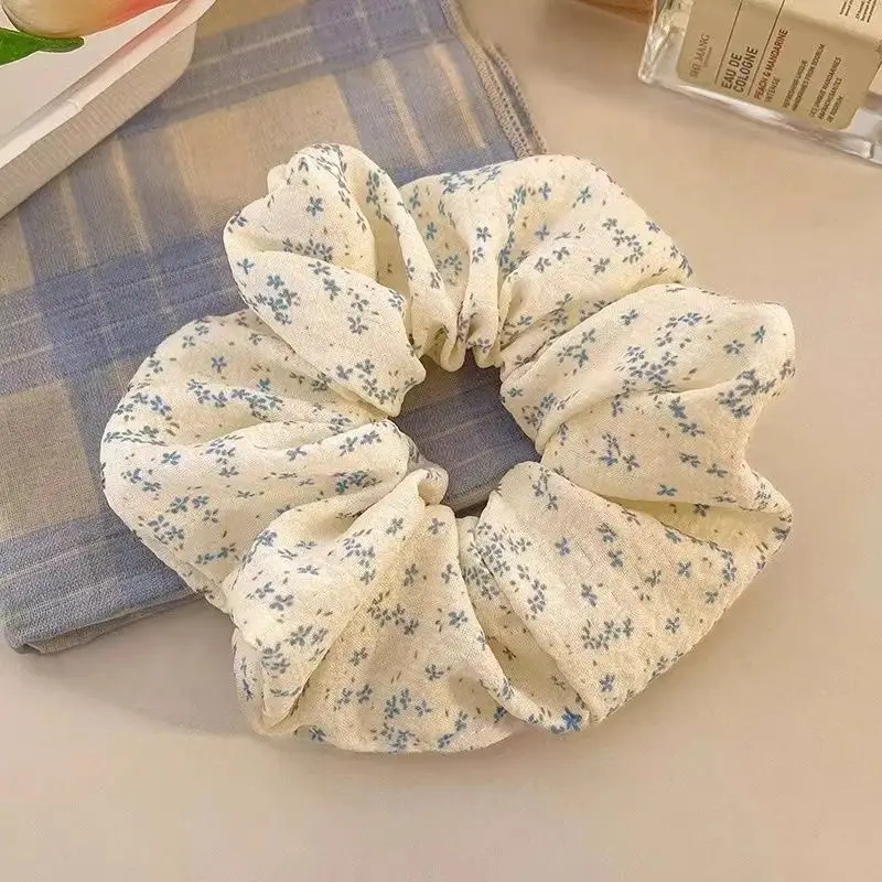Beige Polka Dot Hair Loop for Girls