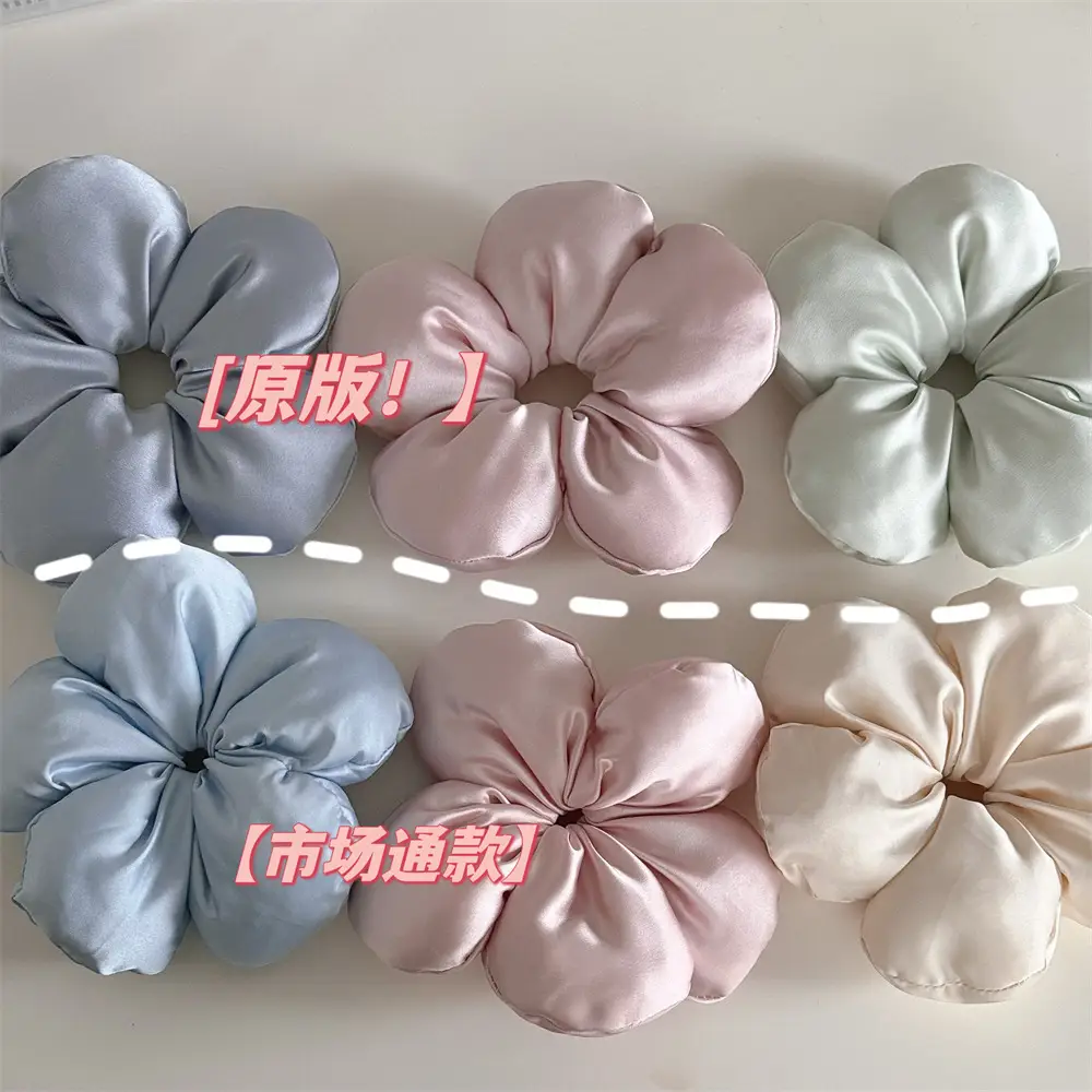 Black 3D Flower Hair Ring for Women — feature 26