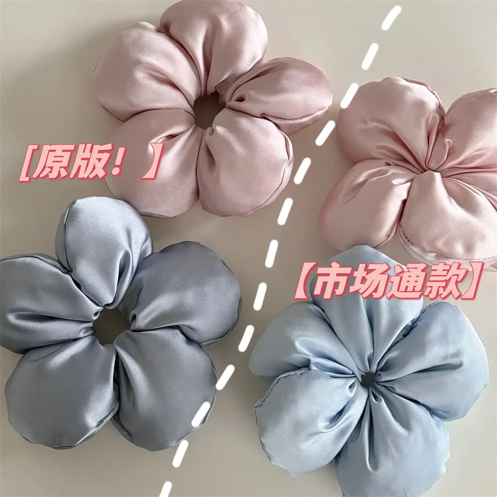 Black 3D Flower Hair Ring for Women — feature 30
