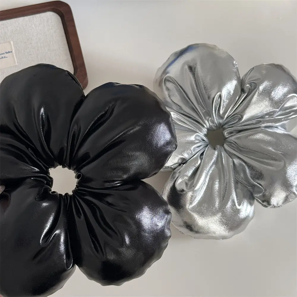 Black 3D Flower Hair Ring for Women — feature 42