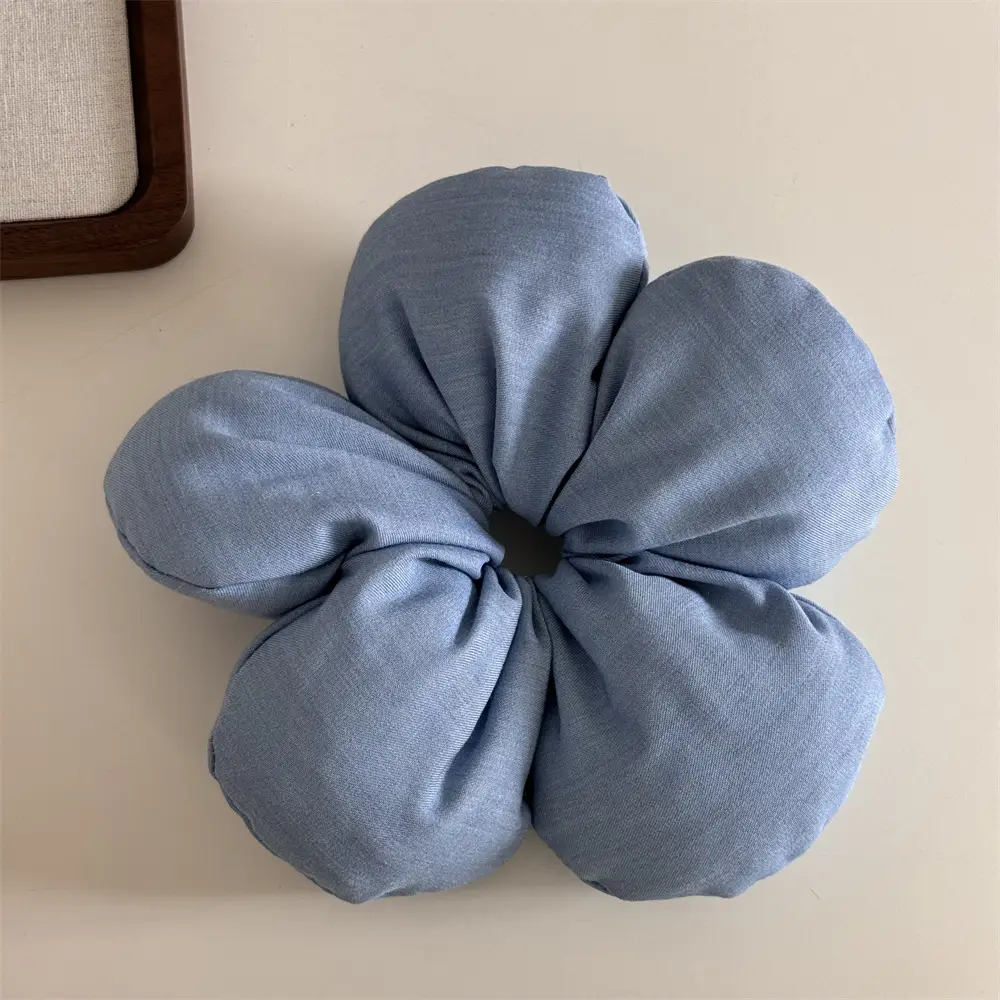 Black 3D Flower Hair Ring for Women — feature 47