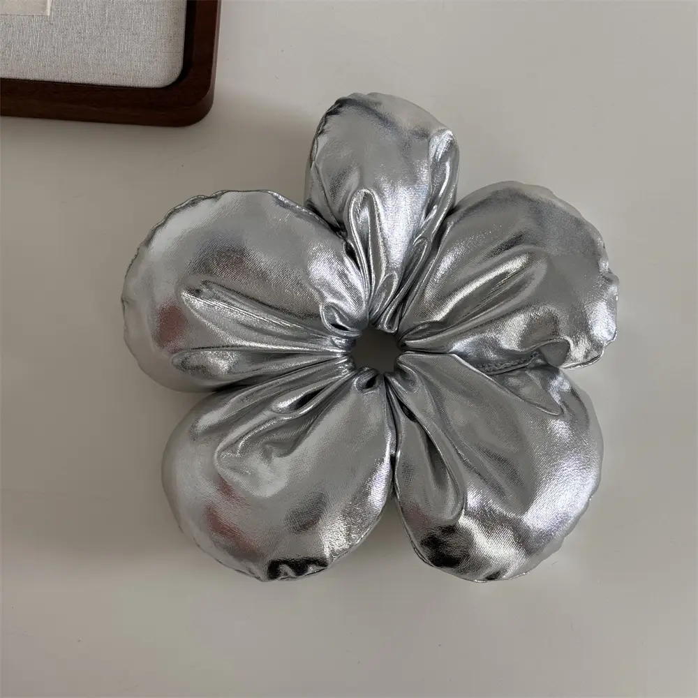 Black 3D Flower Hair Ring for Women — feature 48