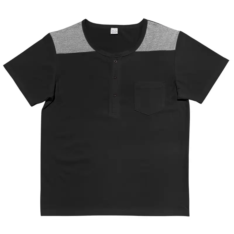 Men's 2025 Cotton Short Sleeve V-Neck T-Shirt White — feature 14