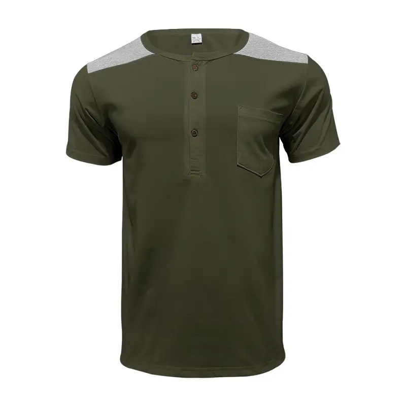 Men's 2025 Cotton Short Sleeve V-Neck T-Shirt White — feature 20