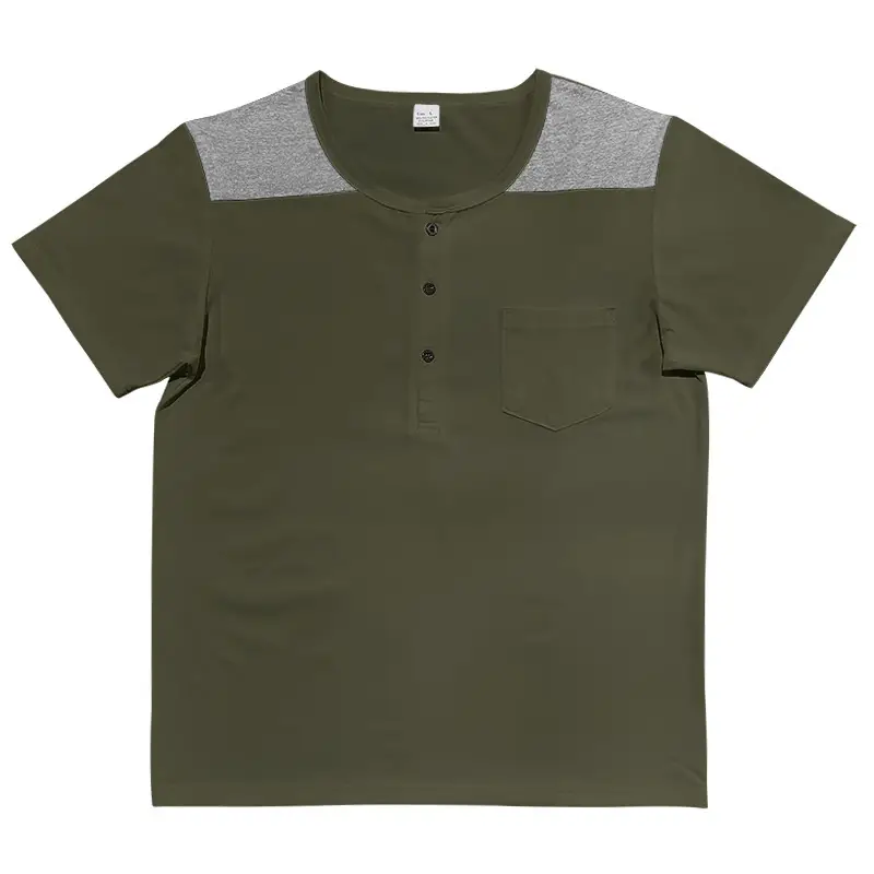 Men's 2025 Cotton Short Sleeve V-Neck T-Shirt White — feature 22